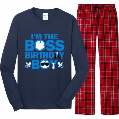 Im The Boss Birthday Baby Family Party Decorations Long Sleeve Pajama Set