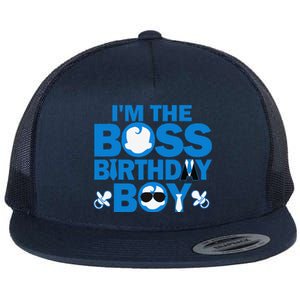 Im The Boss Birthday Baby Family Party Decorations Flat Bill Trucker Hat