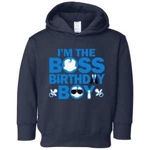 Im The Boss Birthday Baby Family Party Decorations Toddler Hoodie