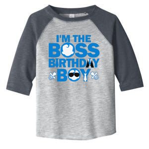 Im The Boss Birthday Baby Family Party Decorations Toddler Fine Jersey T-Shirt