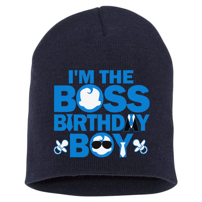 Im The Boss Birthday Baby Family Party Decorations Short Acrylic Beanie