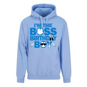 Im The Boss Birthday Baby Family Party Decorations Unisex Surf Hoodie