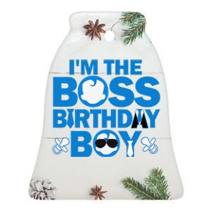 Im The Boss Birthday Baby Family Party Decorations Ceramic Bell Ornament