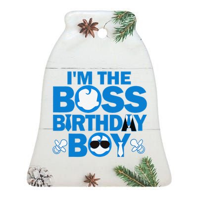 Im The Boss Birthday Baby Family Party Decorations Ceramic Bell Ornament