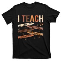 I Teach Black History Month Melanin Afro African Teacher T-Shirt