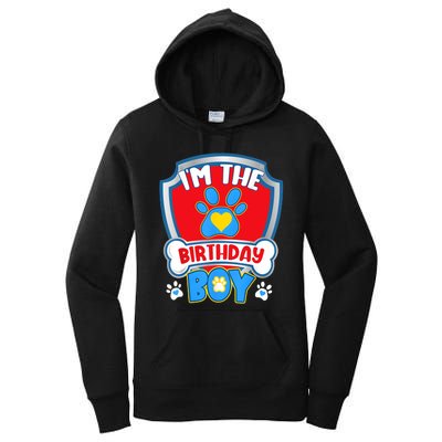 Im The Birthday Boy Dog Paw Family Matching Women's Pullover Hoodie