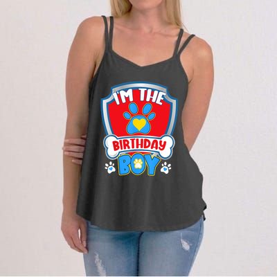 Im The Birthday Boy Dog Paw Family Matching Women's Strappy Tank