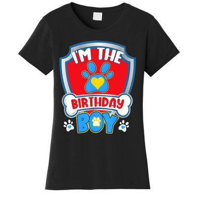 Im The Birthday Boy Dog Paw Family Matching Women's T-Shirt