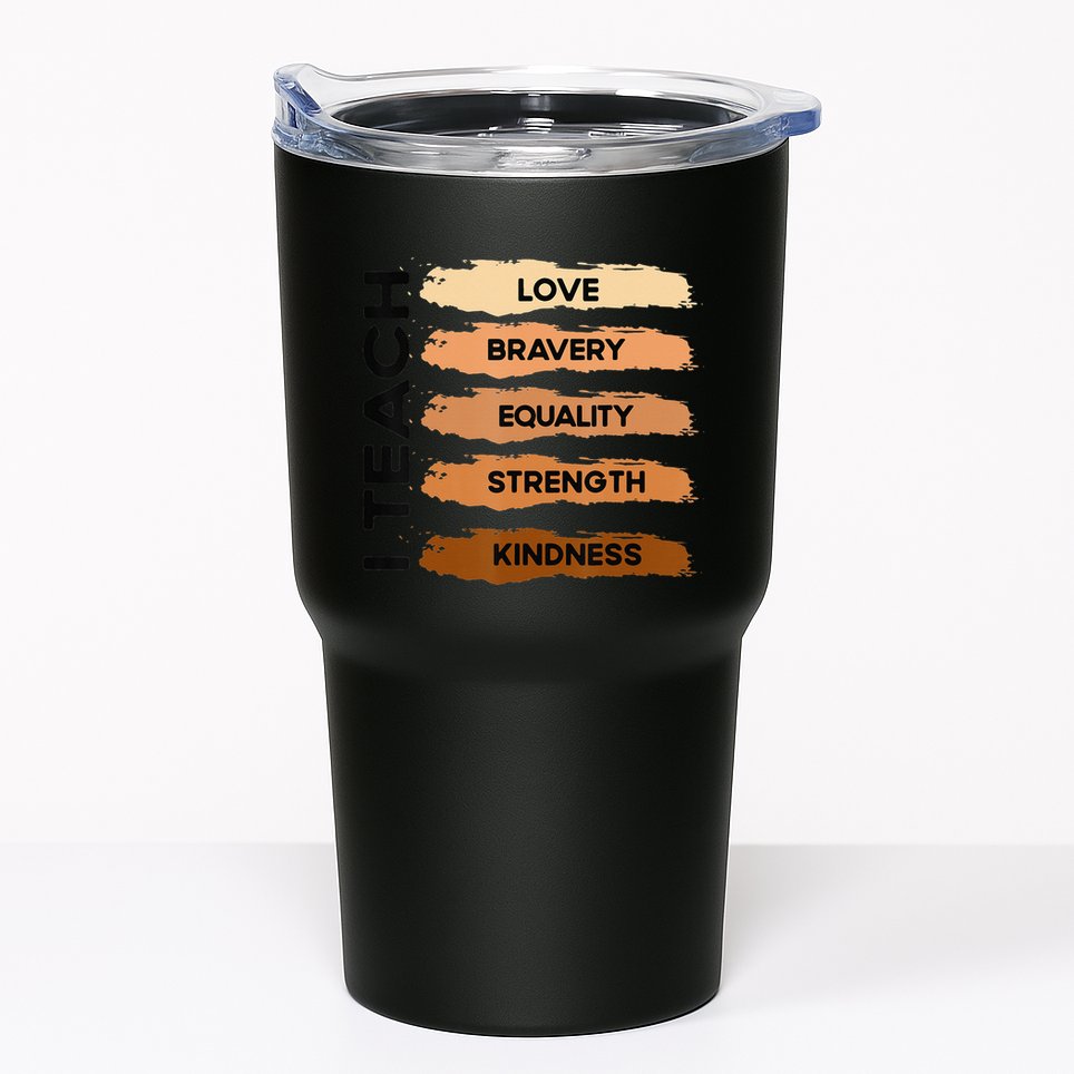 I Teach Black History Month Melanin Afro African Teacher Tumbler