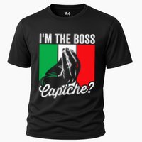 IM The Boss Capiche Funny Italian Nonno Nonna Saying Cooling Performance Crew T-Shirt