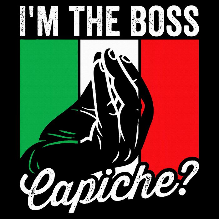 IM The Boss Capiche Funny Italian Nonno Nonna Saying Cooling Performance Crew T-Shirt
