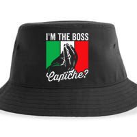 IM The Boss Capiche Funny Italian Nonno Nonna Saying Sustainable Bucket Hat