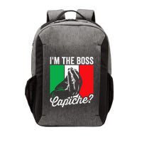 IM The Boss Capiche Funny Italian Nonno Nonna Saying Vector Backpack