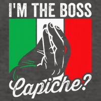 IM The Boss Capiche Funny Italian Nonno Nonna Saying Vector Backpack