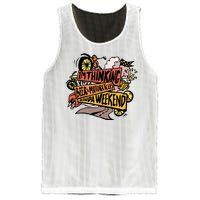 I'm Thinking Beer And Motorcycle Kinda Weekend Mesh Reversible Basketball Jersey Tank