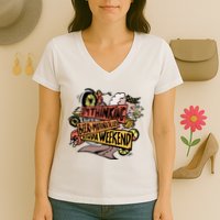 I'm Thinking Beer And Motorcycle Kinda Weekend Women's V-Neck T-Shirt