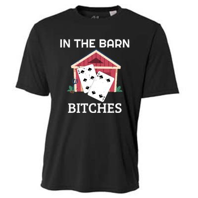 In The Barn Euchre Score Card Game Design Cooling Performance Crew T-Shirt