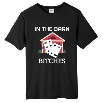 In The Barn Euchre Score Card Game Design Tall Fusion ChromaSoft Performance T-Shirt