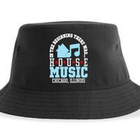 In The Beginning There Was House Chicago House Music DJ Sustainable Bucket Hat