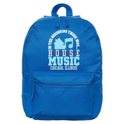 In The Beginning There Was House Chicago House Music DJ 16 in Basic Backpack