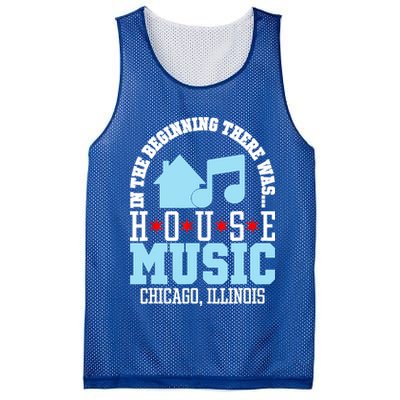 In The Beginning There Was House Chicago House Music DJ Mesh Reversible Basketball Jersey Tank