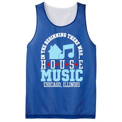 In The Beginning There Was House Chicago House Music DJ Mesh Reversible Basketball Jersey Tank