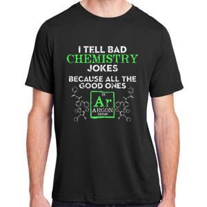 I Tell Bad Jokes Argon Funny Chemistry Joke Adult ChromaSoft Performance T-Shirt