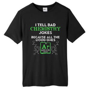 I Tell Bad Jokes Argon Funny Chemistry Joke Tall Fusion ChromaSoft Performance T-Shirt