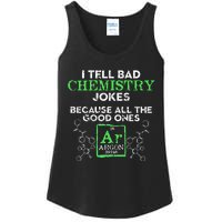 I Tell Bad Jokes Argon Funny Chemistry Joke Ladies Essential Tank