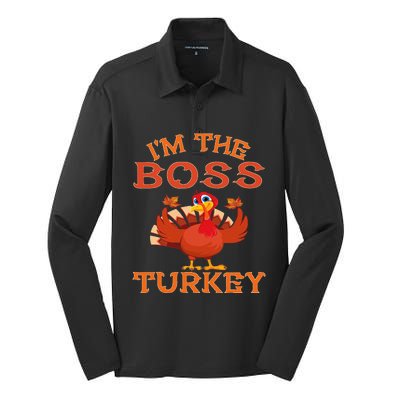 IM The Boss Turkey Matching Group Design Silk Touch Performance Long Sleeve Polo