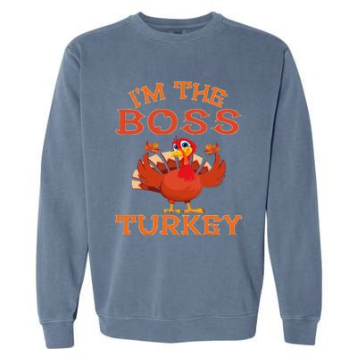 IM The Boss Turkey Matching Group Design Garment-Dyed Sweatshirt