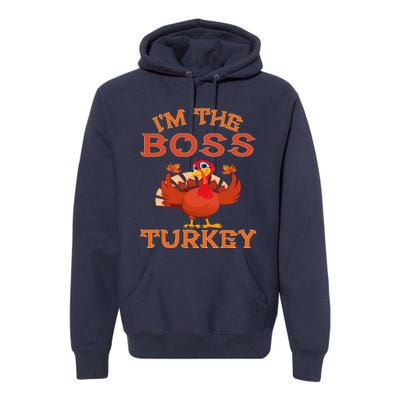 IM The Boss Turkey Matching Group Design Premium Hoodie