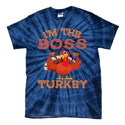 IM The Boss Turkey Matching Group Design Tie-Dye T-Shirt