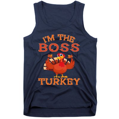 IM The Boss Turkey Matching Group Design Tank Top