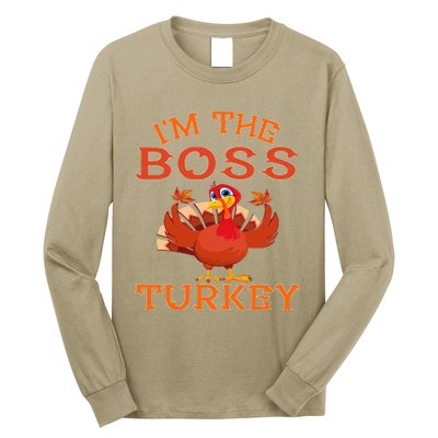 IM The Boss Turkey Matching Group Design Long Sleeve Shirt