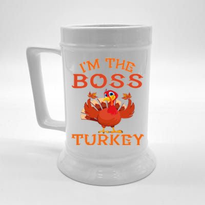 IM The Boss Turkey Matching Group Design Beer Stein