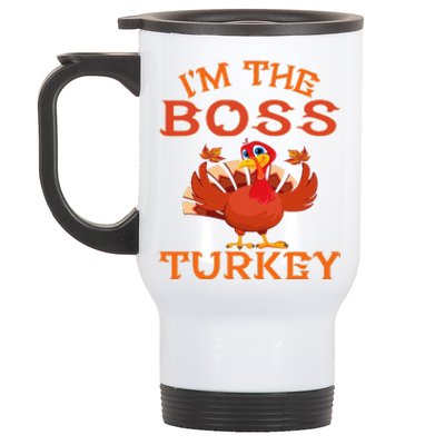 IM The Boss Turkey Matching Group Design Stainless Steel Travel Mug