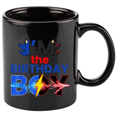I’M The Birthday Hedgehog Family Party Decorations Theme 11oz C Handle Ceramic Mug