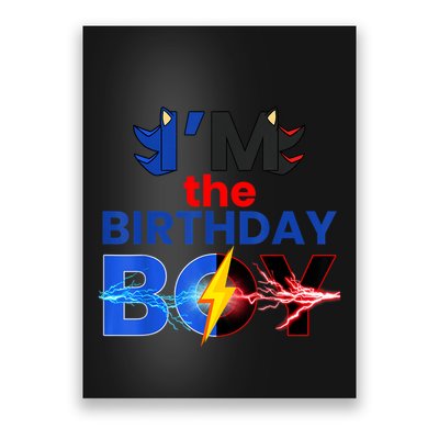 I’M The Birthday Hedgehog Family Party Decorations Theme Poster