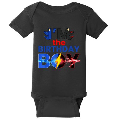 I’M The Birthday Hedgehog Family Party Decorations Theme Baby Bodysuit