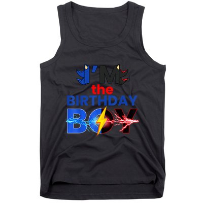 I’M The Birthday Hedgehog Family Party Decorations Theme Tank Top