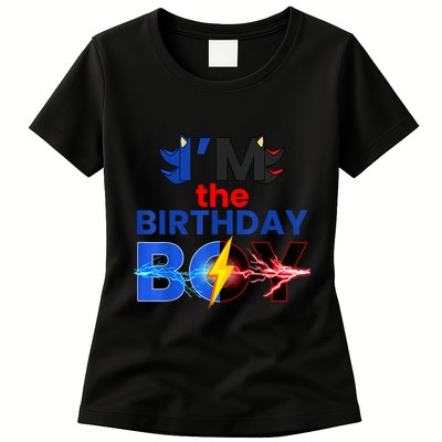 I’M The Birthday Hedgehog Family Party Decorations Theme Womens T-Shirt