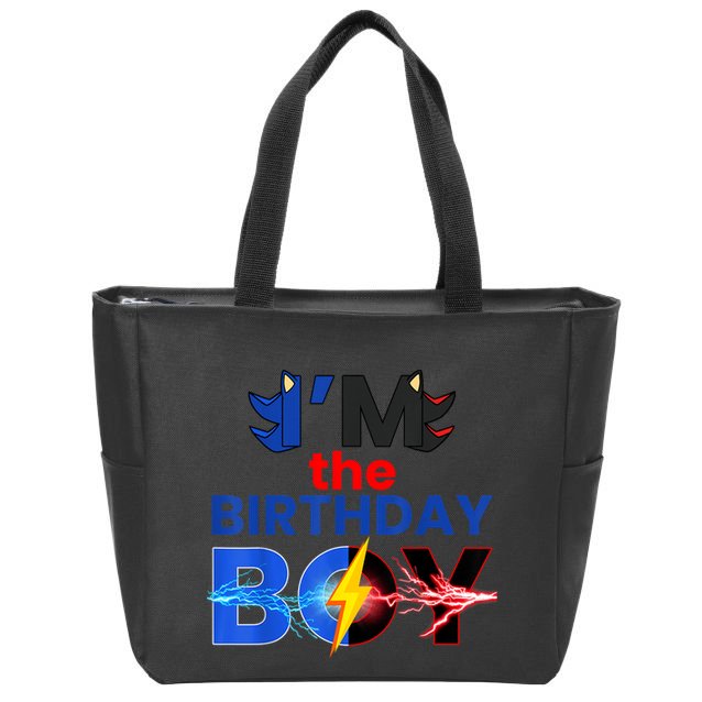 I’M The Birthday Hedgehog Family Party Decorations Theme Zip Tote Bag