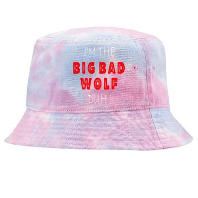 I'm the bad wolf duh Funny costume Halloween party Tie-Dyed Bucket Hat