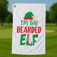IM The Bearded Elf Golf Towel