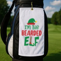 IM The Bearded Elf Golf Towel