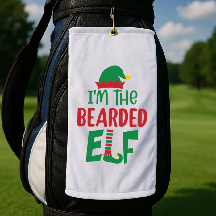 IM The Bearded Elf Golf Towel