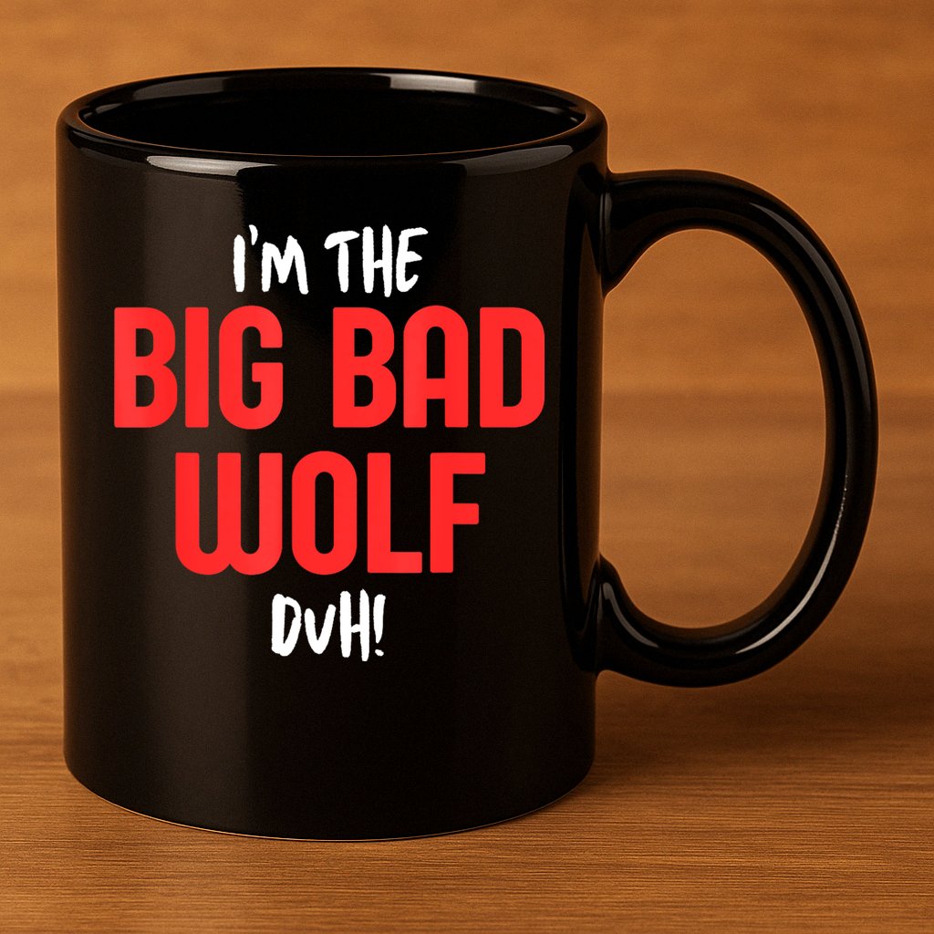 IM The Bad Wolf Duh Costume For Diy Halloween Party 11oz C Handle Ceramic Mug