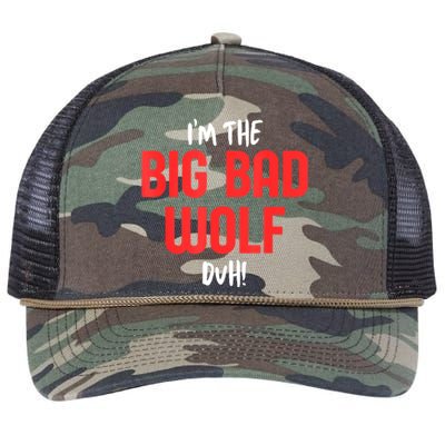 IM The Bad Wolf Duh Costume For Diy Halloween Party Retro Rope Trucker Hat Cap