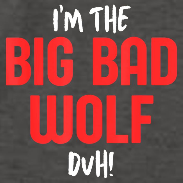IM The Bad Wolf Duh Costume For Diy Halloween Party Vector Backpack